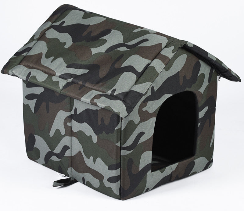 Outdoor-Katzenklo mit abnehmbarem Hundebett – Hygienisch & vielseitig!