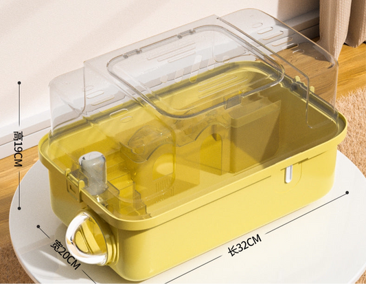 Tragbarer Luxus-Hamsterkäfig – Panoramablick, Doppel-Etage & XL-Villa für unterwegs!