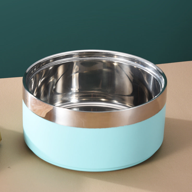 Premium Doppel Edelstahl Napf für Hunde & Katzen – Rutschfest & Kippsicher