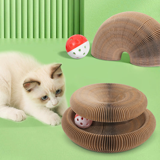 Magic organ cat claw board Cat toy with bell cat claw cat climbing for pets