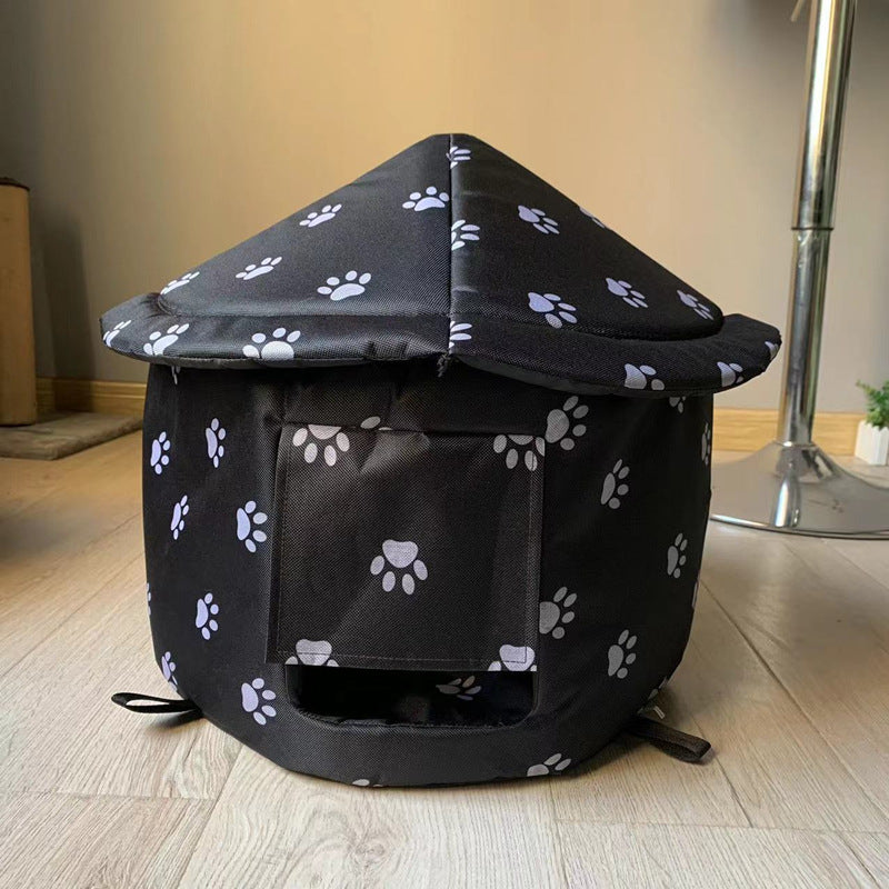 Outdoor-Katzenklo mit abnehmbarem Hundebett – Hygienisch & vielseitig!