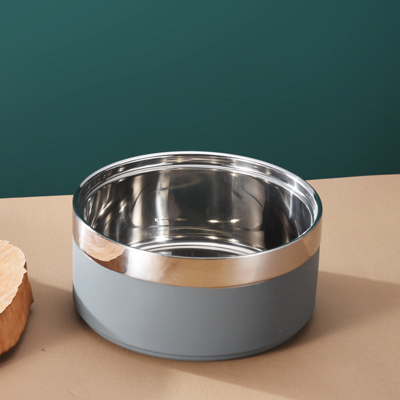 Premium Doppel Edelstahl Napf für Hunde & Katzen – Rutschfest & Kippsicher