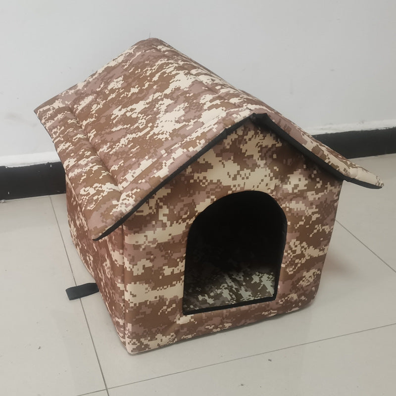 Outdoor-Katzenklo mit abnehmbarem Hundebett – Hygienisch & vielseitig!