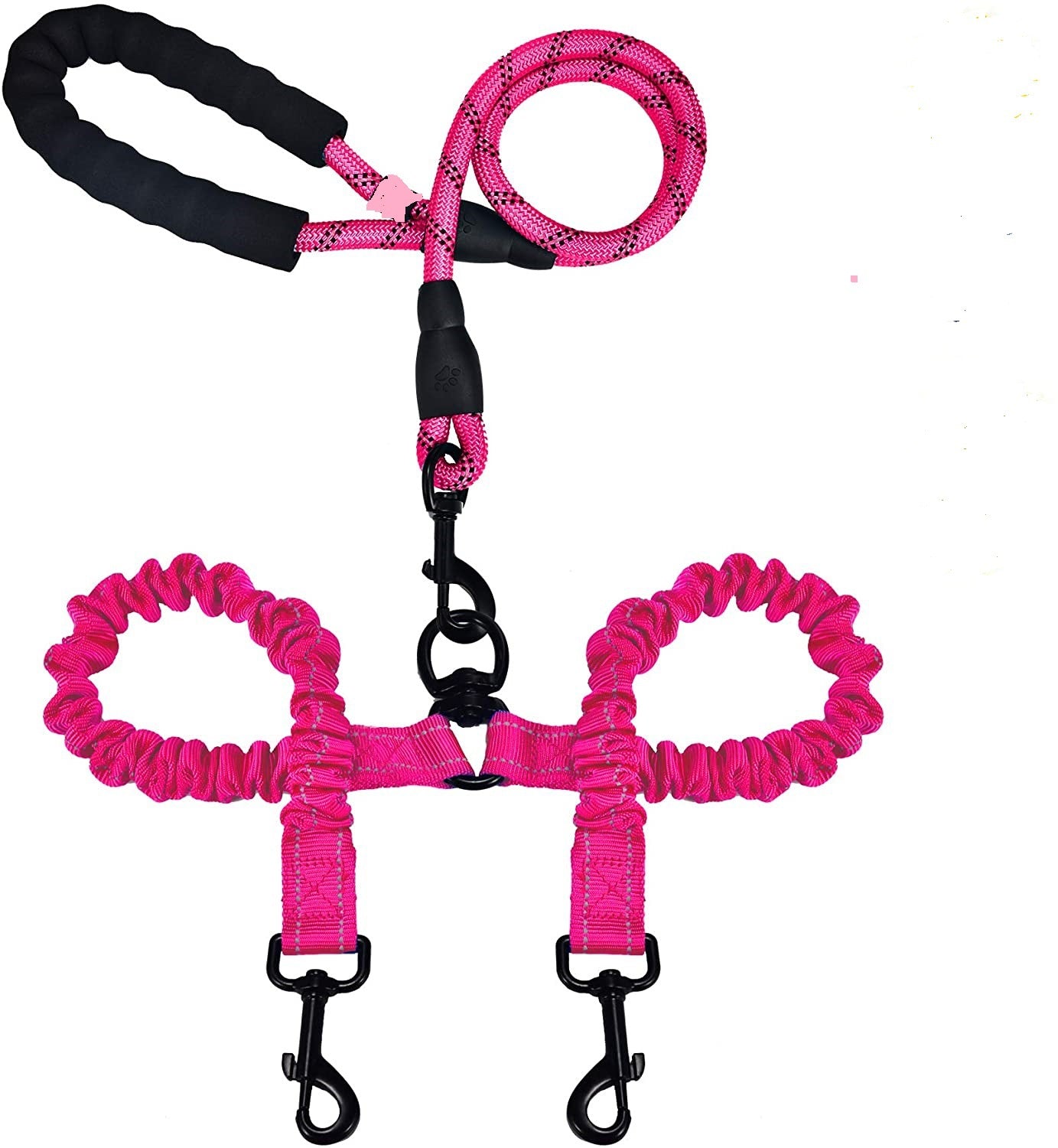 Bestseller: Antikollisions-Doppelkopfleinen für Haustiere – Leuchtend & Praktisch