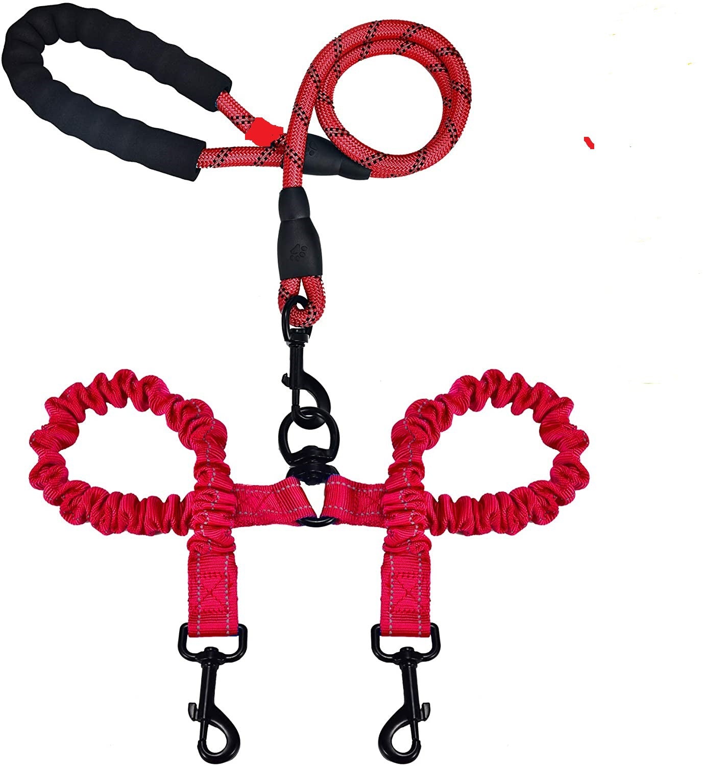 Bestseller: Antikollisions-Doppelkopfleinen für Haustiere – Leuchtend & Praktisch